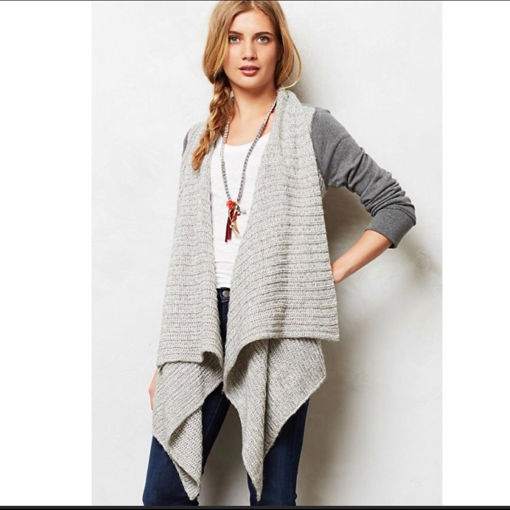 Saturday Sunday Casado Gray Cardigan Sz M